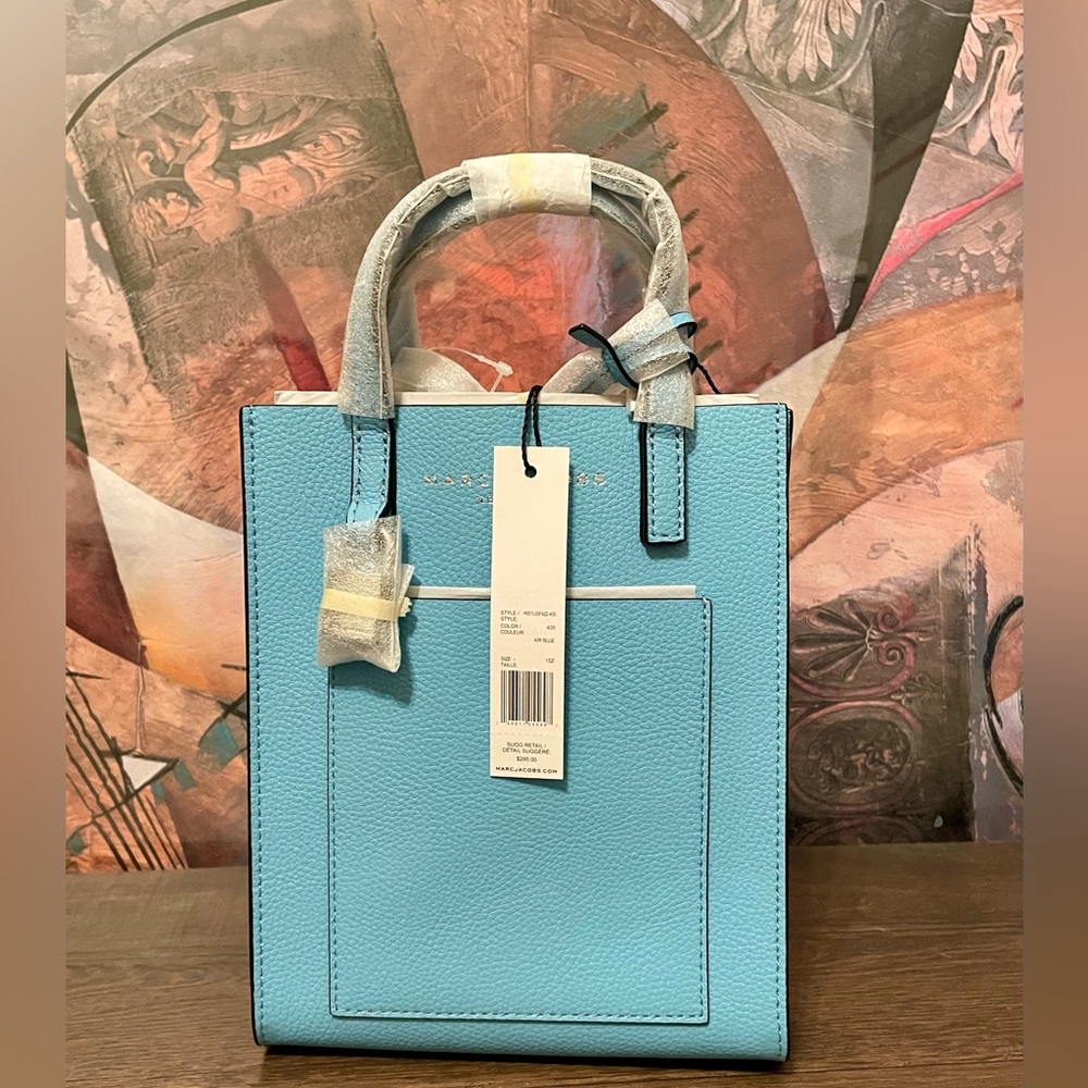 Marc Jacobs Air Blue Micro Grind Tote Bag - Picture 6 of 8